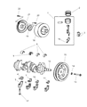 Diagram for Chrysler Grand Voyager Crankshaft Thrust Washer Set - 5012053AA