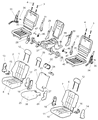 Diagram for 2004 Dodge Durango Seat Cover - ZR991D5AA