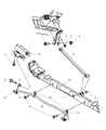 Diagram for 2006 Chrysler Town & Country Sway Bar Bracket - 4721062AA