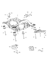 Diagram for Jeep Grand Cherokee Front Cross-Member - 4877621AD