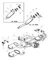 Diagram for Chrysler Cirrus Exhaust Pipe - E0055153