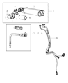 Diagram for Chrysler 300 Crankcase Breather Hose - 68410807AC