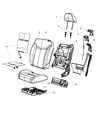 Diagram for 2014 Chrysler 200 Seat Cover - 1UM95HL1AB