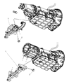 Diagram for 2009 Jeep Grand Cherokee Transmission Mount - 52090199AF