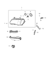 Diagram for Chrysler Headlight Bulb - L09005HL