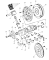 Diagram for Dodge Durango Crankshaft Thrust Washer Set - 4397778