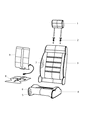 Diagram for 2017 Jeep Wrangler Seat Cover - 6CN63YSAAB