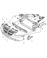 Diagram for Chrysler Voyager License Plate - 4857352AA