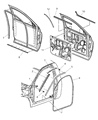 Diagram for 2010 Dodge Ram 4500 Weather Strip - 55276943AD