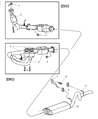 Diagram for 2001 Jeep Wrangler Tail Pipe - 52019241AE