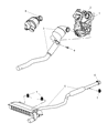 Diagram for 2007 Jeep Compass Tail Pipe - 5105675AC