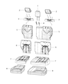 Diagram for Chrysler Voyager Seat Cover - 7BB28PL5AA