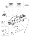 Diagram for Dodge Magnum Dome Light - 4784040AA