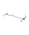 Diagram for Jeep Wrangler Track Bar - 68320342AB