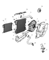 Diagram for 2007 Jeep Wrangler Cooling Fan Assembly - 55056642AB