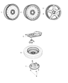 Diagram for 2021 Jeep Grand Cherokee Spare Wheel - 4755212AC