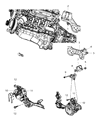 Diagram for 2016 Ram 1500 Engine Mount - 68149798AB