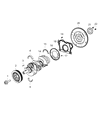 Diagram for Ram 1500 Crankshaft Thrust Washer Set - 68174620AA