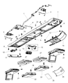 Diagram for Chrysler Town & Country Dome Light - 1DT52HDAAC