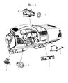 Diagram for 2014 Chrysler 200 Brake Light Switch - 56054001AD
