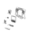 Diagram for 2020 Ram 1500 Automatic Transmission Shifter - 56054273AJ