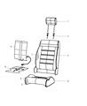 Diagram for 2017 Jeep Wrangler Seat Cover - 6CT97DX9AA