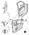 Diagram for Jeep Window Motor - 68004591AA