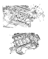 Diagram for 2005 Dodge Magnum Engine Mount Bracket - 5166040AA