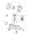 Diagram for Dodge Neon Crankshaft Thrust Washer Set - 4856734