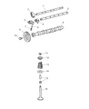 Diagram for Chrysler Crossfire Rocker Arm Pivot - 5097142AA