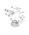 Diagram for 2016 Jeep Grand Cherokee Engine Mount - 68252523AA