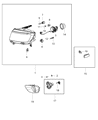 Diagram for Jeep Compass Light Socket - 68191950AA