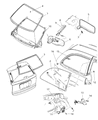 Diagram for 2001 Chrysler Voyager Weather Strip - 4717977AA