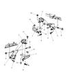 Diagram for 2000 Jeep Cherokee Engine Mount - 52019201AC