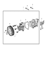 Diagram for Chrysler Sebring Water Pump - 5047138AB
