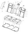 Diagram for 2010 Dodge Charger Seat Cover - 1HL321D5AB