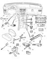 Diagram for 2006 Chrysler Crossfire Brake Light Switch - 5101496AB