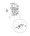 Diagram for 1993 Chrysler Imperial Water Pump Pulley - 4612172