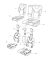 Diagram for 2016 Jeep Cherokee Seat Cover - 5RA58DX9AD