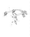 Diagram for 2004 Dodge Ram 3500 Fuel Injector - R8004082AC