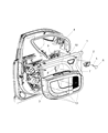 Diagram for 2010 Dodge Journey Door Moldings - 1JB03XXXAA