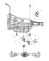 Diagram for 2010 Dodge Ram 1500 Automatic Transmission Shift Position Sensor Switch - 68049683AA