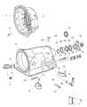 Diagram for 2004 Jeep Liberty Transfer Case Cover - 52104344AA