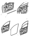 Diagram for 2016 Ram 2500 Door Seal - 68245331AB