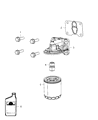 Diagram for 2011 Jeep Compass Oil Filter Housing - 5047079AA