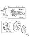 Diagram for Ram Brake Caliper Bolt - 5080567AA