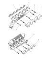 Diagram for 1994 Dodge Ram 2500 Exhaust Manifold - 53031401