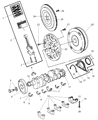 Diagram for Dodge Durango Piston Ring Set - 5086002AC