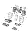 Diagram for 2009 Dodge Journey Seat Cover - 1LN161DVAA