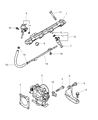 Diagram for 1988 Dodge 600 Fuel Injector Seal - MD604688